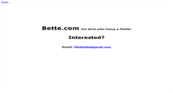 Desktop Screenshot of bette.com